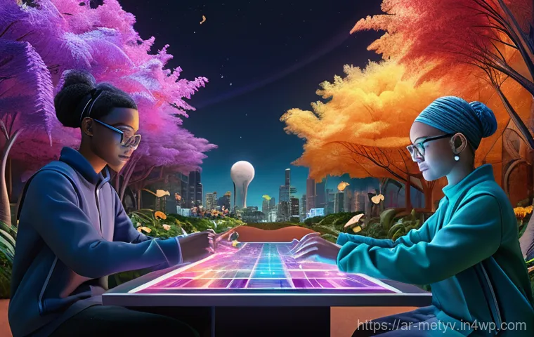 메타버스에서의 친구 추천 알고리즘 이해 - **"An abstract and futuristic representation of Artificial Intelligence at the heart of the metavers...