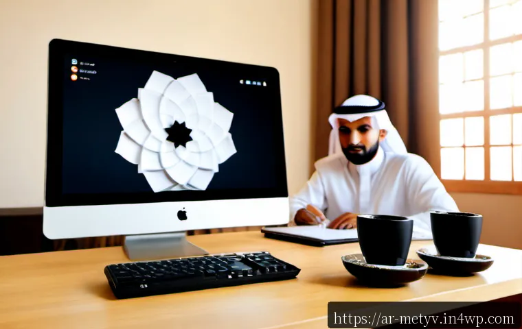 가상 세계의 커뮤니티 플랫폼 선택하기 - Photorealistic modern home office in Riyadh, Arab professional in modest contemporary clothing compa...